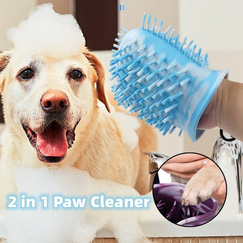 2 In 1 Hunde Waschhandschuh
